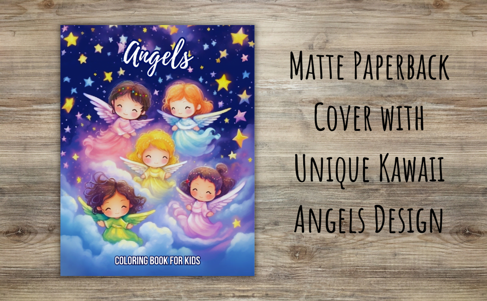 Kawaii Angels Coloring Books by Rainy Moonlight