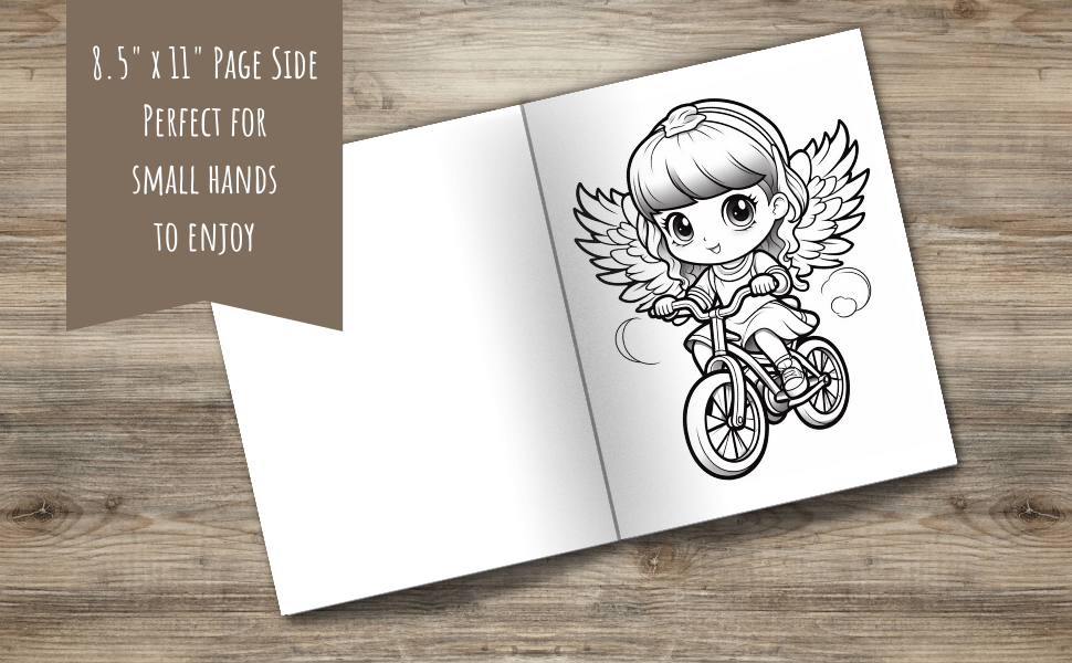 Kawaii Angels Coloring Books by Rainy Moonlight